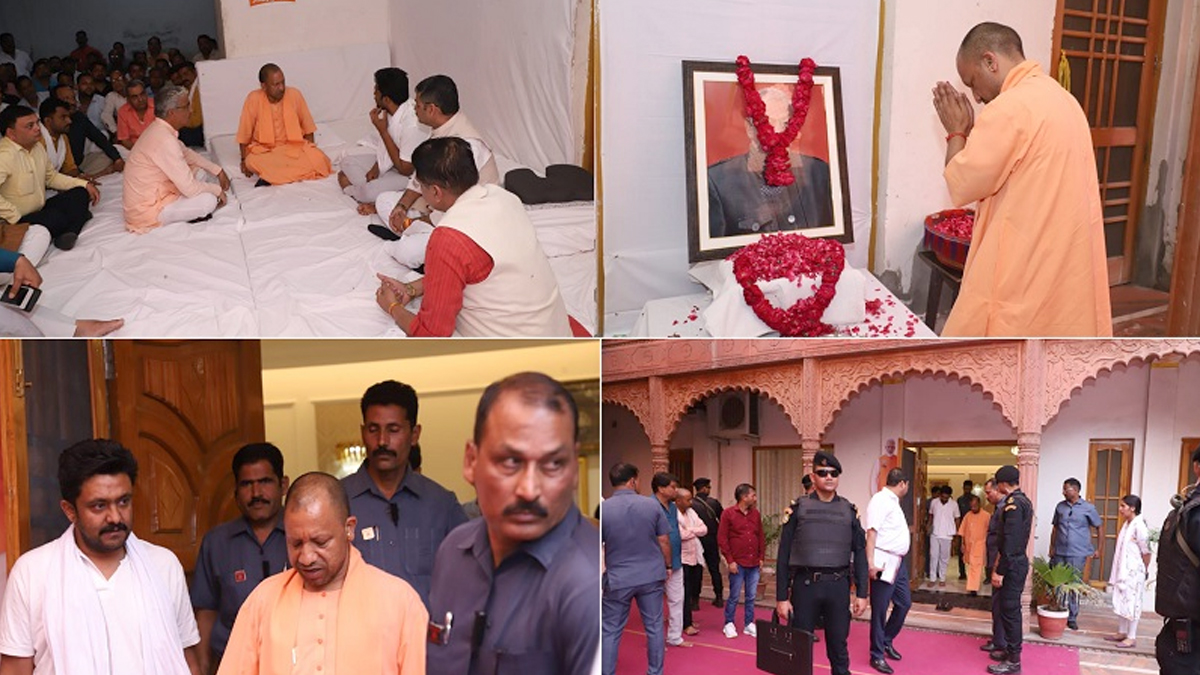 CM Yogi Moradabad Visit: सीएम योगी ने मुरादाबाद से भाजपा प्रत्याशी कुंवर सर्वेश
सिंह के घर जाकर दी श्रद्धांजलि