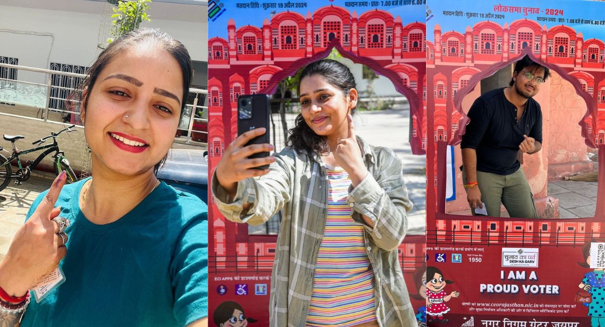 Photo : जयपुर में फर्स्ट टाइम वोटर्स में दिखा मतदान का क्रेज, देखिए युवाओं की
खूबसूरत तस्वीरें