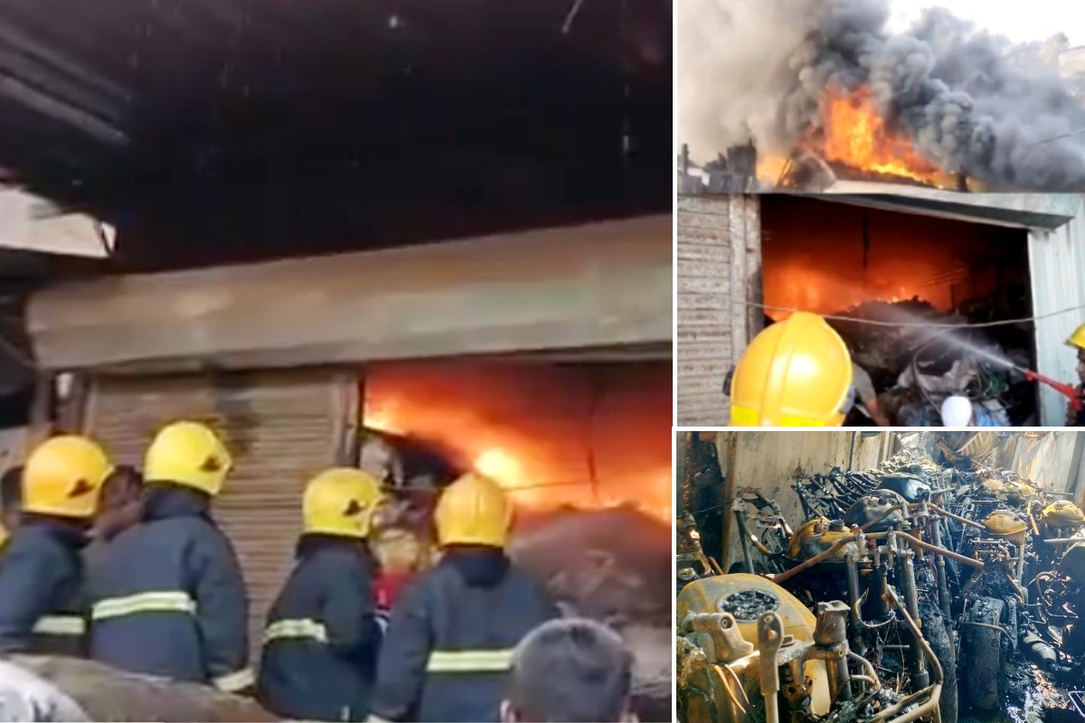 Maharashtra: नासिक शहर में आग का तांडव, 3 घर, 2 दुकानें और 50 दोपहिया वाहन जलकर
खाक, देखें वीडियो - image