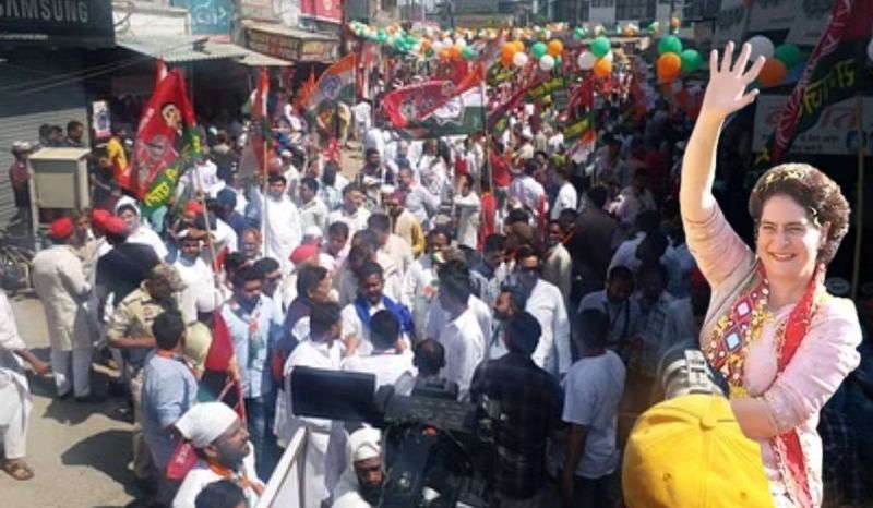 Priyanka Gandhi Roadshow in Saharanpur