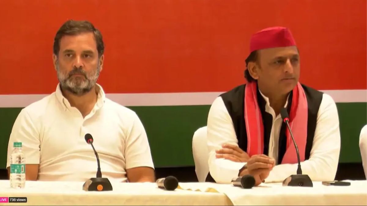 Rahul Gandhi will contest from Amethi Revealed in joint press conference of SP and Congress