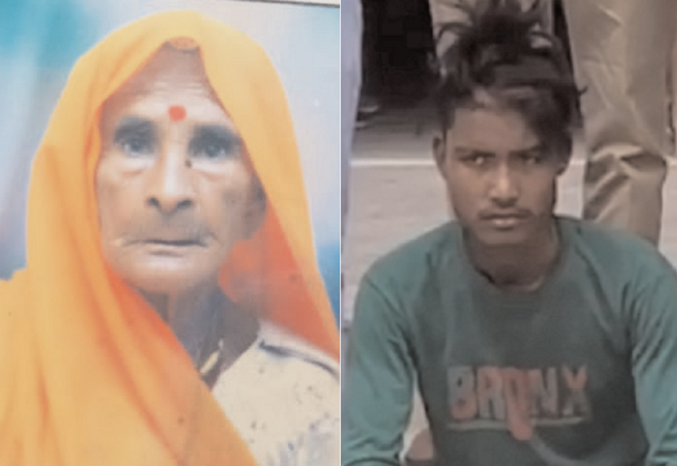 राजस्थान में चांदी के कड़ों के लिए वृद्धा को मारा, पुलिस ने फुटेज देखकर हत्यारे
को पकड़ा