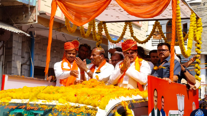 mohan yadav road show