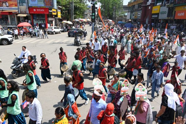 lok sabha election nomination rally 2024 crowd