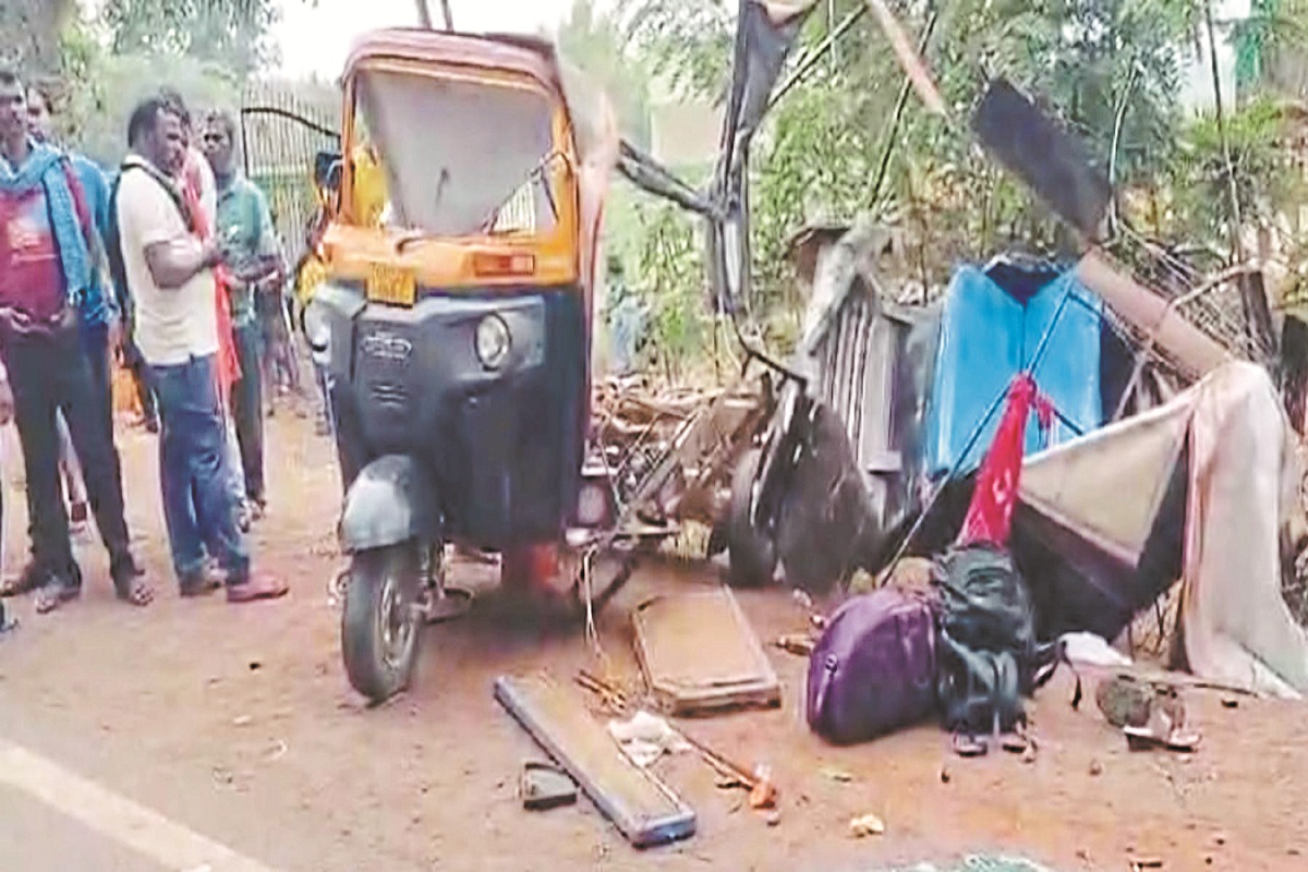 हादसा: ट्रक-ऑटो की भिड़ंत में छत्तीसगढ़ के तीन युवकों की ओडिशा में मौत