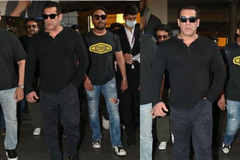 salman khan reached airport