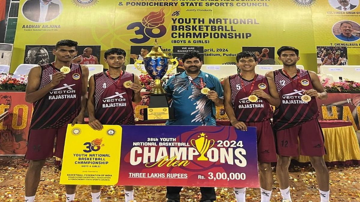 38 वीं यूथ राष्ट्रीय बास्केटबॉल प्रतियोगिता: राजस्थान ने जीता स्वर्ण पदक,  पंजाब
को 77-85 से पराजित कर जीता खिताब