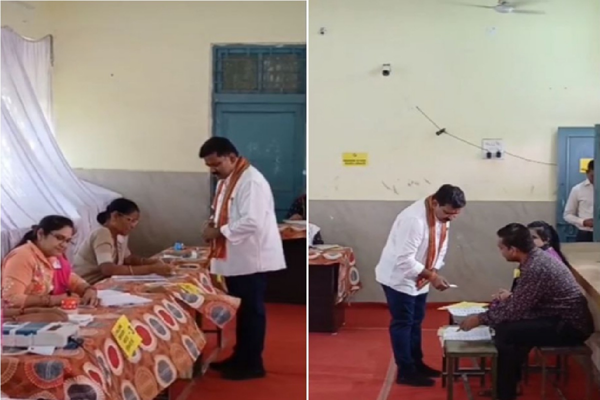 कवर्धा से गृहमंत्री विजय शर्मा ने किया मतदान, नक्सली क्षेत्र में 89 साल के
बुजुर्ग बने पहले वोटर - image