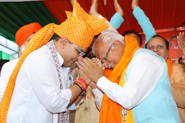 bhajan lal sharma and manohar lal khattar 