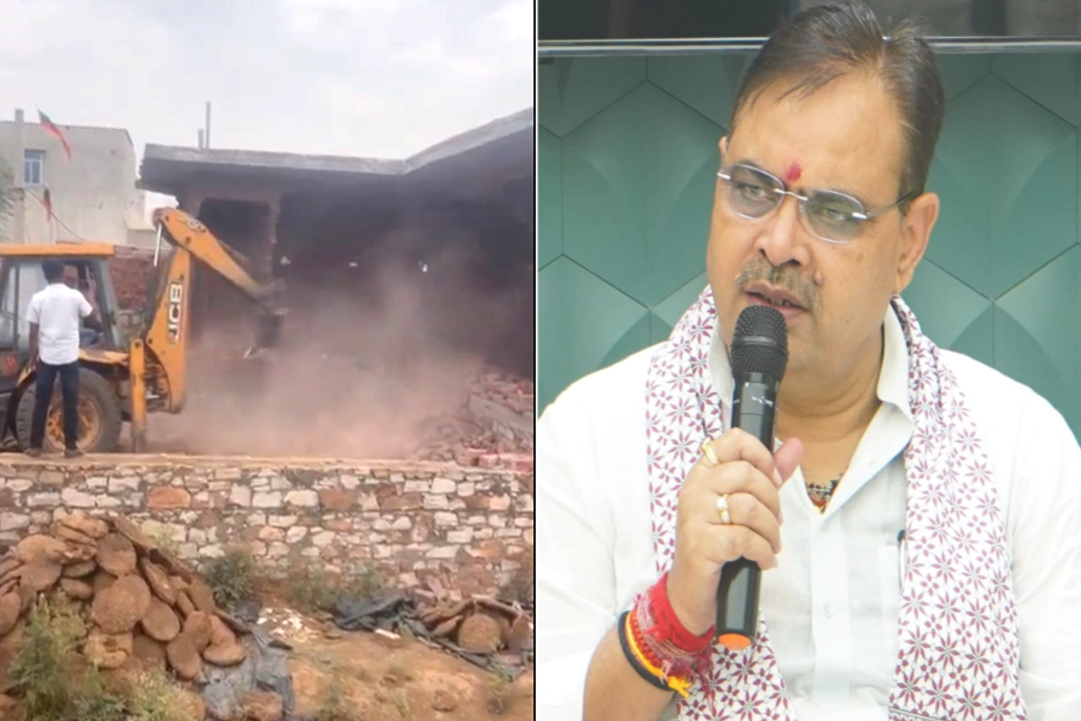 Rajasthan News : कांग्रेस नेता के बाद अब इस ‘शख्स’ के यहां चला भजनलाल सरकार का
बुलडोज़र, चंद मिनटों में ज़मींदोज़ हुआ निर्माण - image