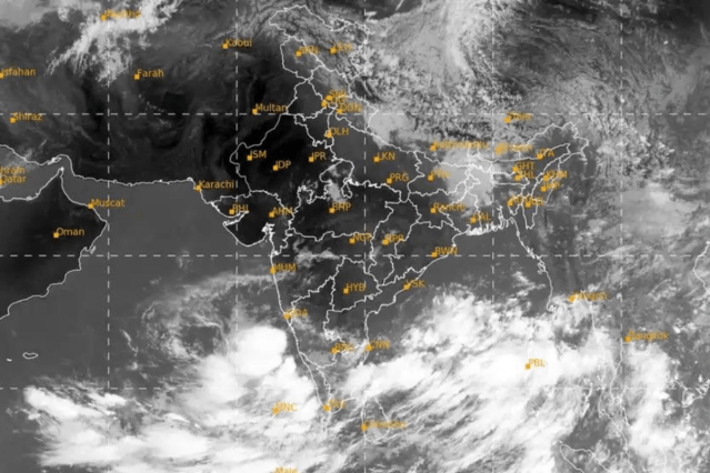 A low pressure area is likely to form in the Bay of Bengal today