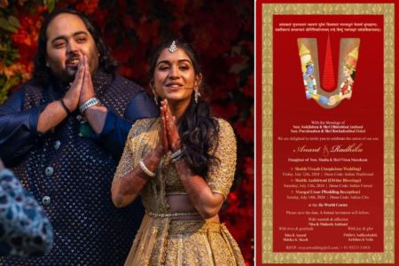 Anant Radhika Wedding Card