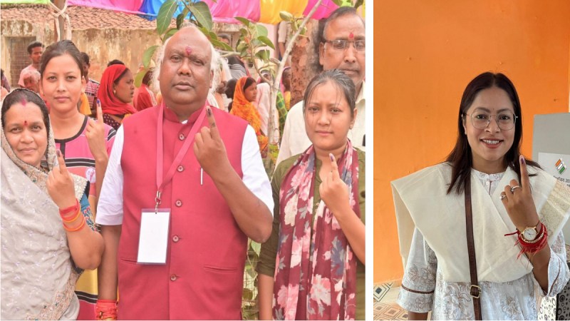 BJP candidate Chintamani Maharaj and Congress Candidate Shashi Singh