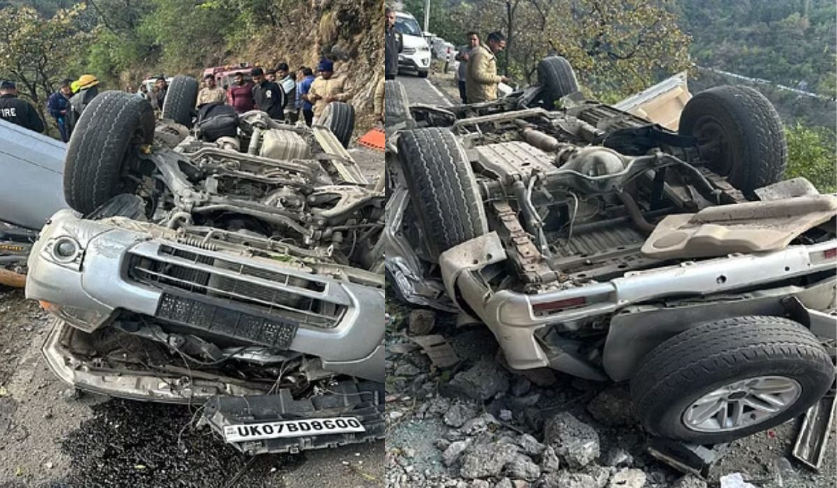 Mussoorie accident:खाई में गिरी कार, पांच लोगों की मौत - image