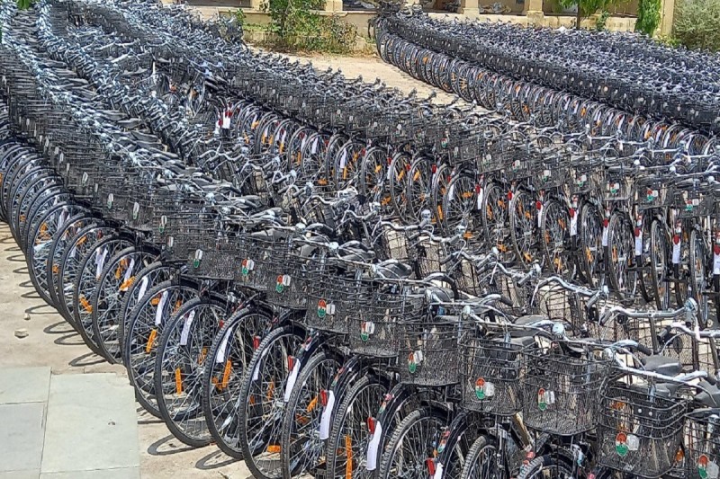 Rajasthan Free Bicycle Distribution Big Update Dungarpur Bicycles will be Distributed Despite Code of Conduct order issued