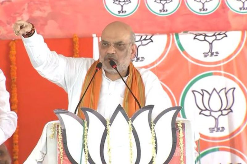 Home Minister Amit Shah says This election will be between those who opened fire on Ram devotees and those who built temples
