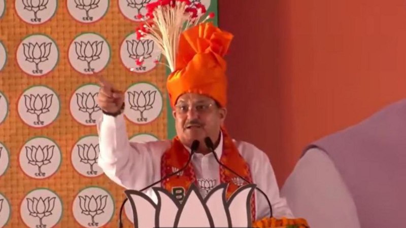 JP Nadda in Surajpur