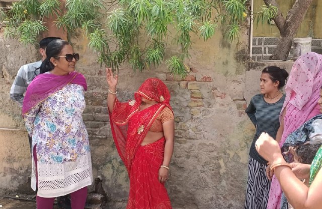 Kotputli Behror District Collector Kalpana Aggarwal visited the city