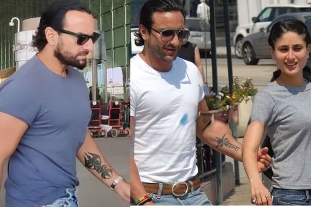 Saif ali khan remove tattoo of kareena kapoor