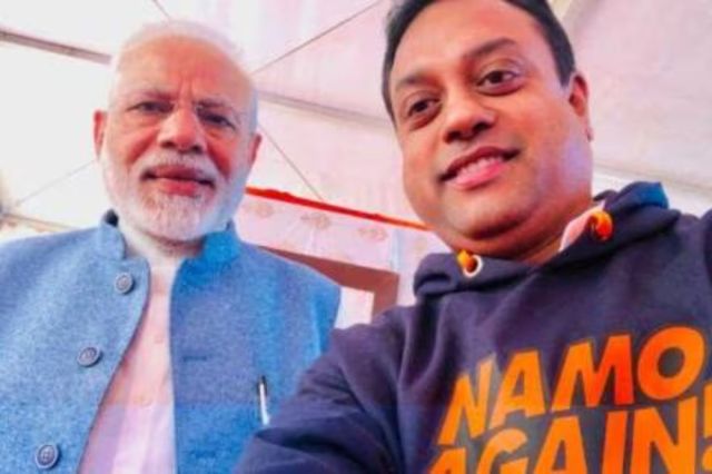 Sambit Patra with PM Modi