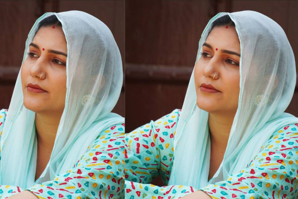 Sapna Choudhary post in suit