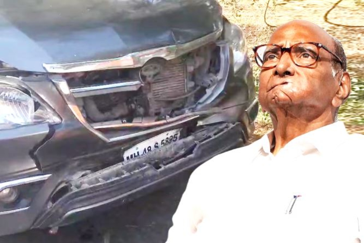महाराष्ट्र में शरद पवार के काफिले की कारें आपस में टकराईं, 12 घंटे में दूसरा
बड़ा हादसा! - image