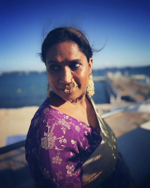 Laapataa ladies fame Chaya kadam look in cannes