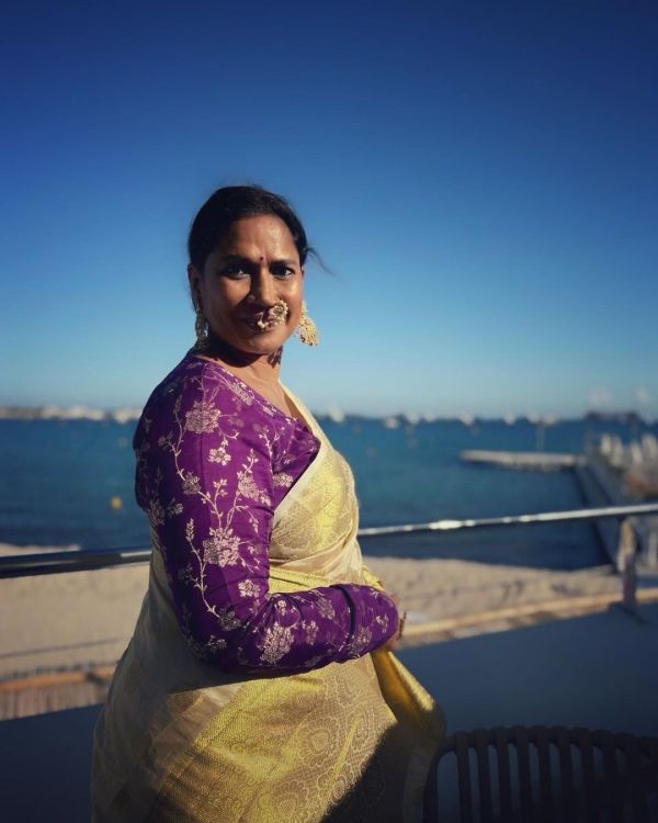 Laapataa ladies fame Chaya kadam look in cannes