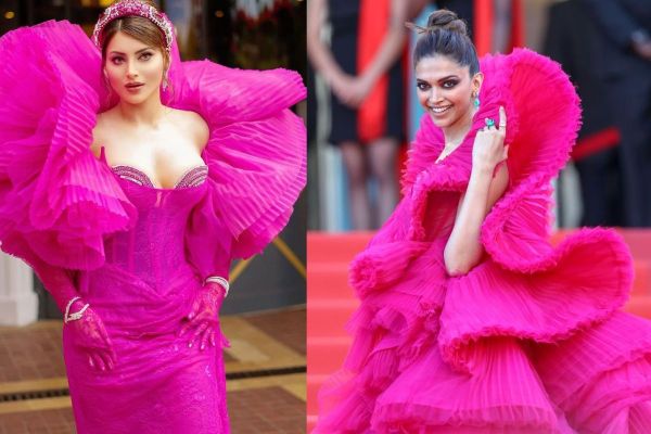 Urvashi and deepika Cannes Film Festival outfit 