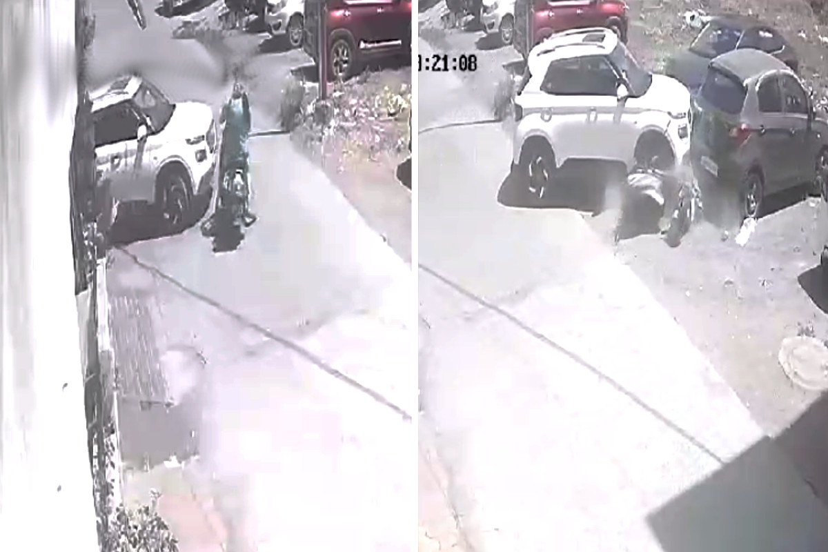 Horrific Accident Video : स्कूटी सवार महिला को रौंदकर फरार हुई कार, विचलित कर
देगी घटना