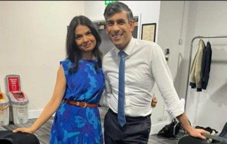 Rishi Sunak with his wife Akshata Murty