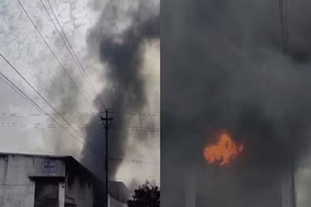 Fire in Raipur Factory