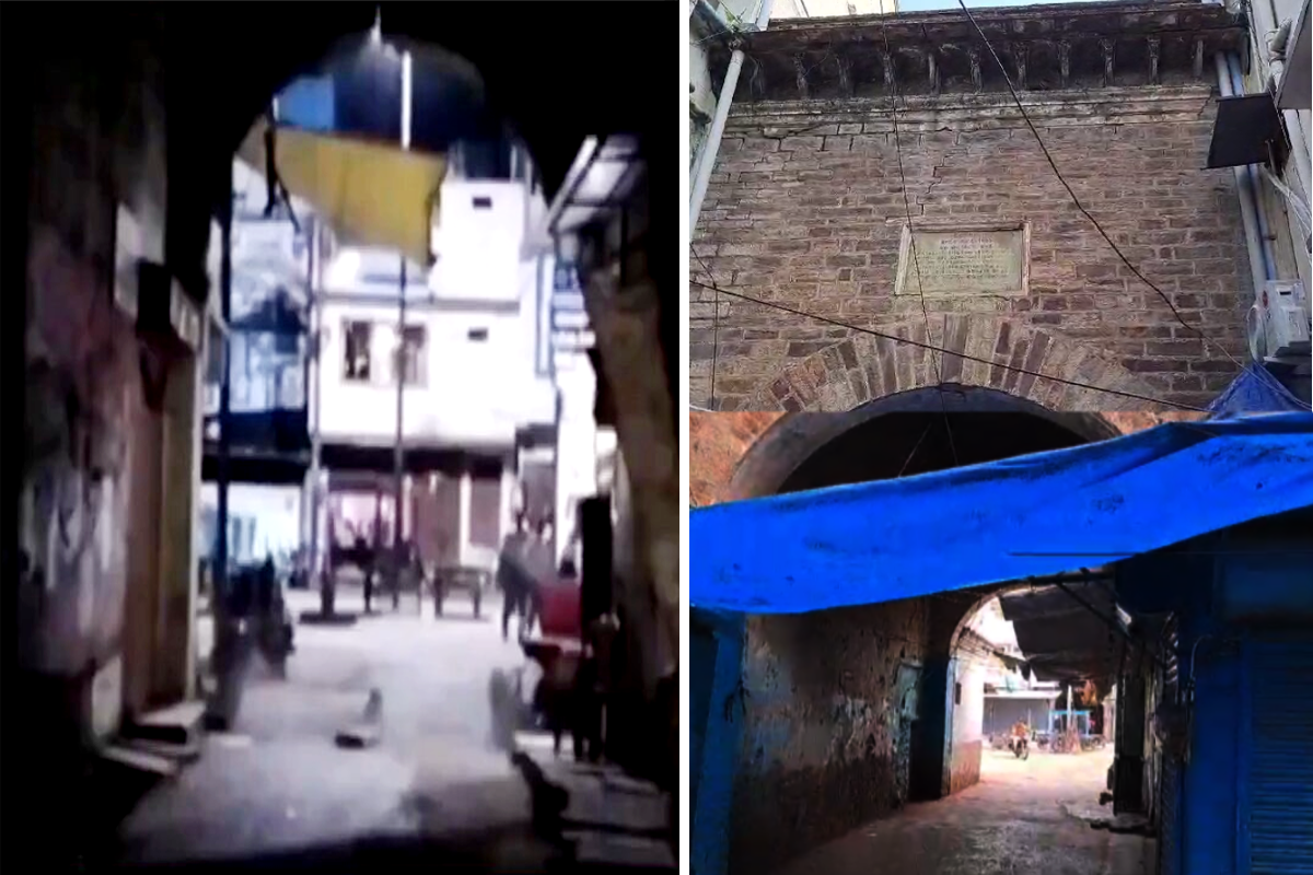 ऐसे भरभरा कर गिरा 150 साल पुराना ऐतिहासिक हॉकगंज बरंडा गेट, सामने आया Live Video