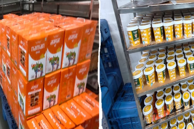 Medical and Health Department Big Action Rajasthan 4 thousand 400 liters of Desi Ghee 800 liters mustard oil seized