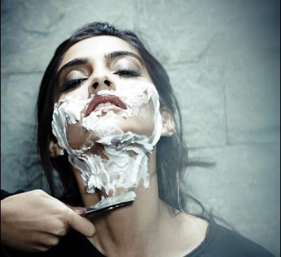 Sonam Kapoor Shaving Image 