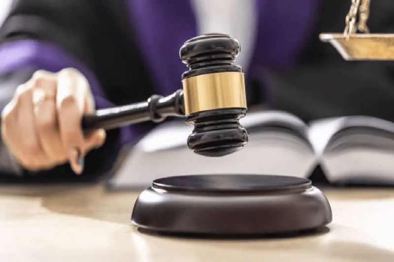 Indore court Garland of shoes thrown at judge in Indore court