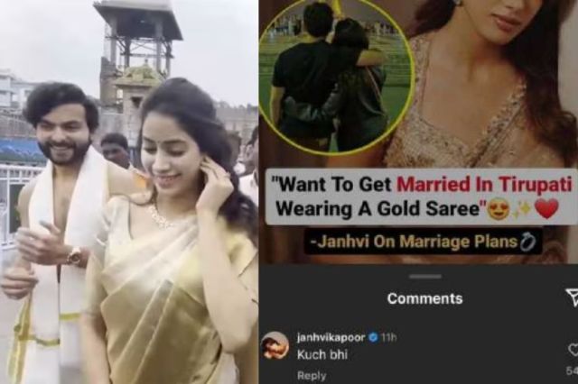 jahnavi react to marriage news