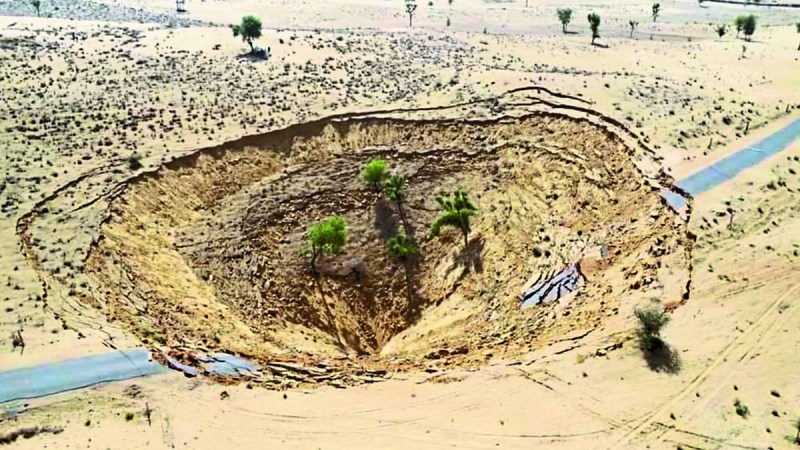 land sinking in bikaner