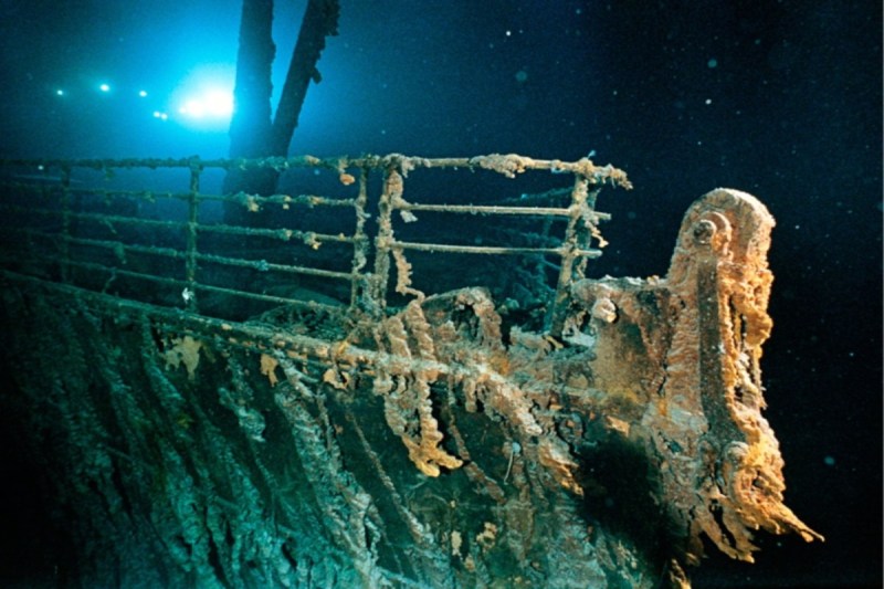 wreck of the sunken ship Titanic