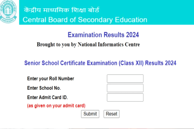 cbse 12th class result declare