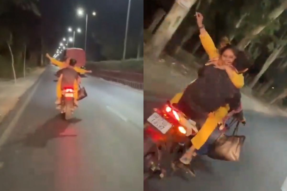 राजस्थान में आधी रात को कपल का ‘बाइक रोमांस’ हुआ वायरल, लगातार देखा जा रहा 75
सेकंड का ये VIDEO