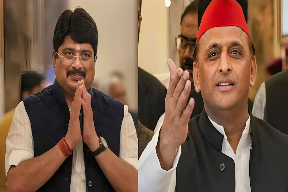 Raja Bhaiya and Akhilesh Yadav