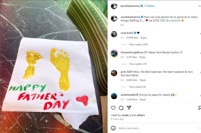 Anushka Sharma gave a special gift to Virat Kohli on Father's Day