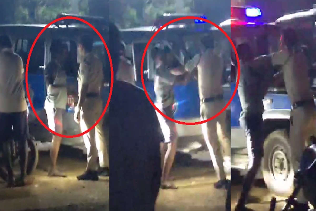 Bilaspur News: वर्दीधारी पुलिसकर्मी को युवक ने मारा थप्पड़, बीच सड़क हुआ बवाल, देखिए वीडियो