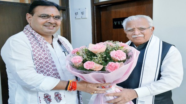 CM Bhajan Lal met Manohar Lal Khattar