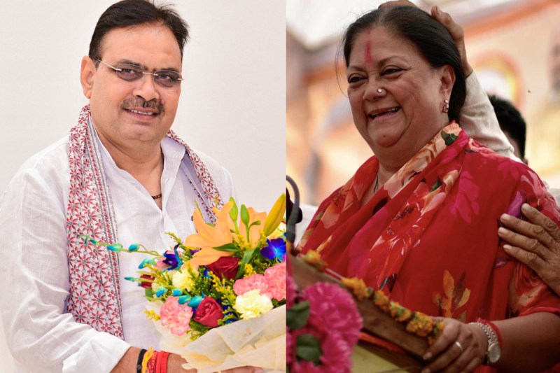 CM Bhajanlal Sharma-Vasundhara Raje