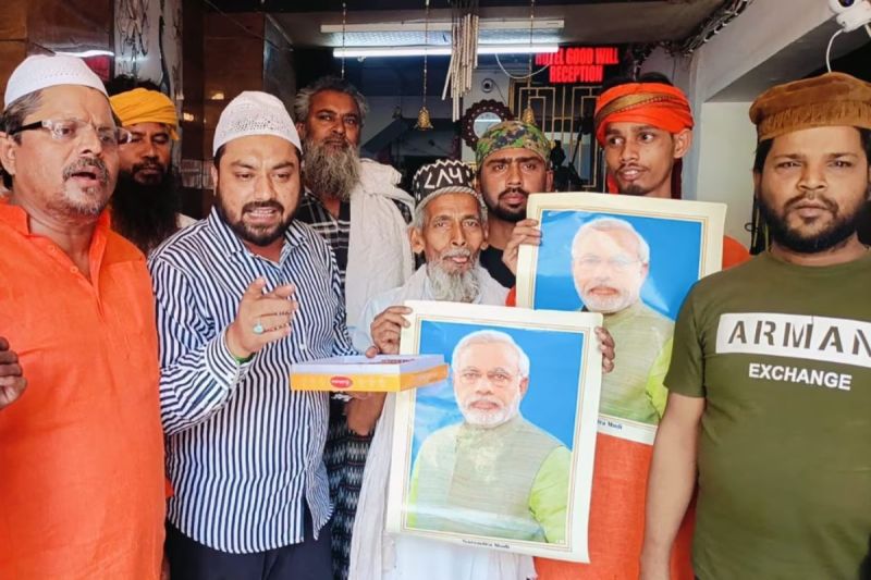 Celebration In Prayagraj for PM Modi