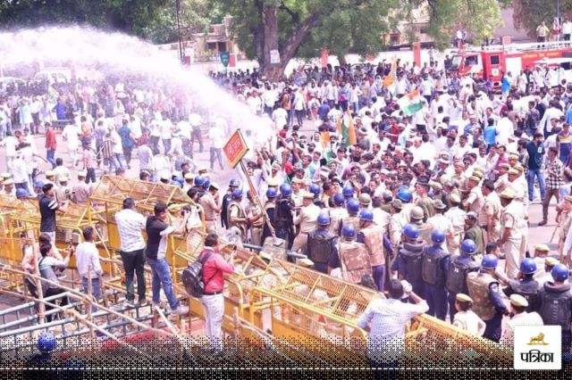 Congress protest in Kota