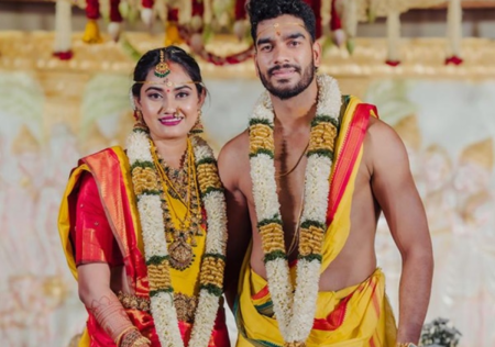 Venkatesh Iyer marriage Venkatesh Iyer wife Shruti Raghunathan