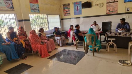 Women delivered child on floor